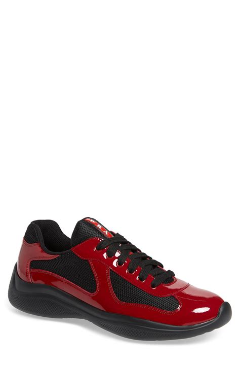 red prada americas cup sneakers|prada americas cup sneakers men.